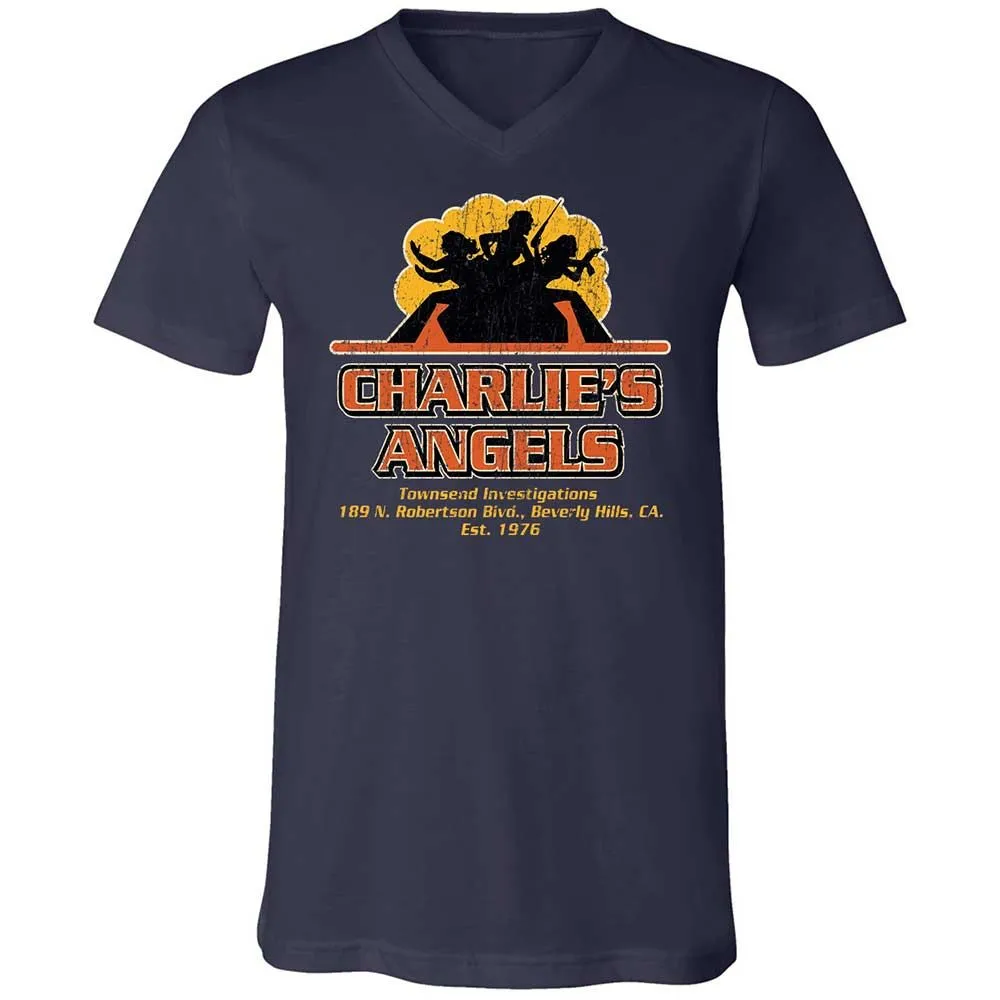 Unisex V-Neck T-Shirt - LRLC1GB7 - Navy - 2