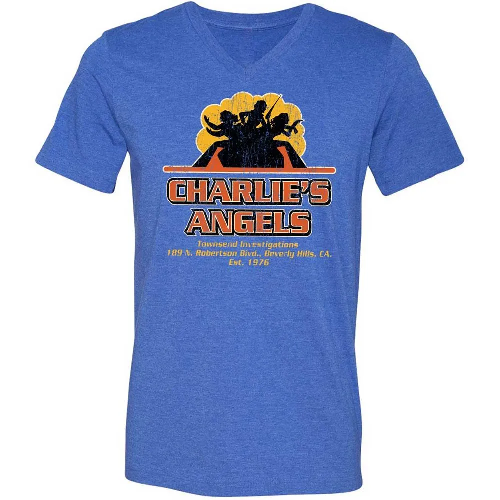 Unisex V-Neck T-Shirt - LRLC1GB7 - Heather True Royal - 5