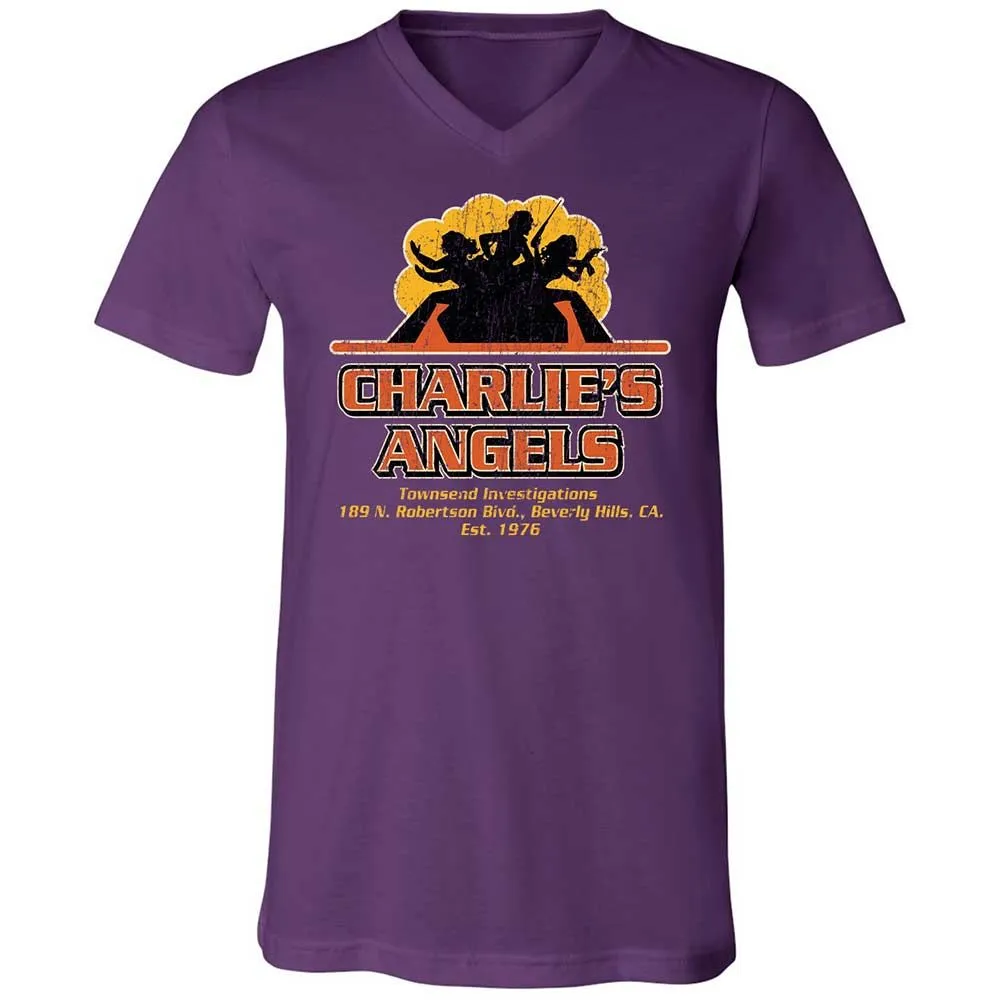 Unisex V-Neck T-Shirt - LRLC1GB7 - Team Purple - 10