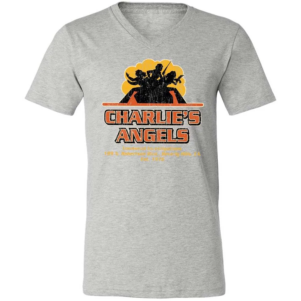 Unisex V-Neck T-Shirt - LRLC1GB7 - Athletic Heather - 15