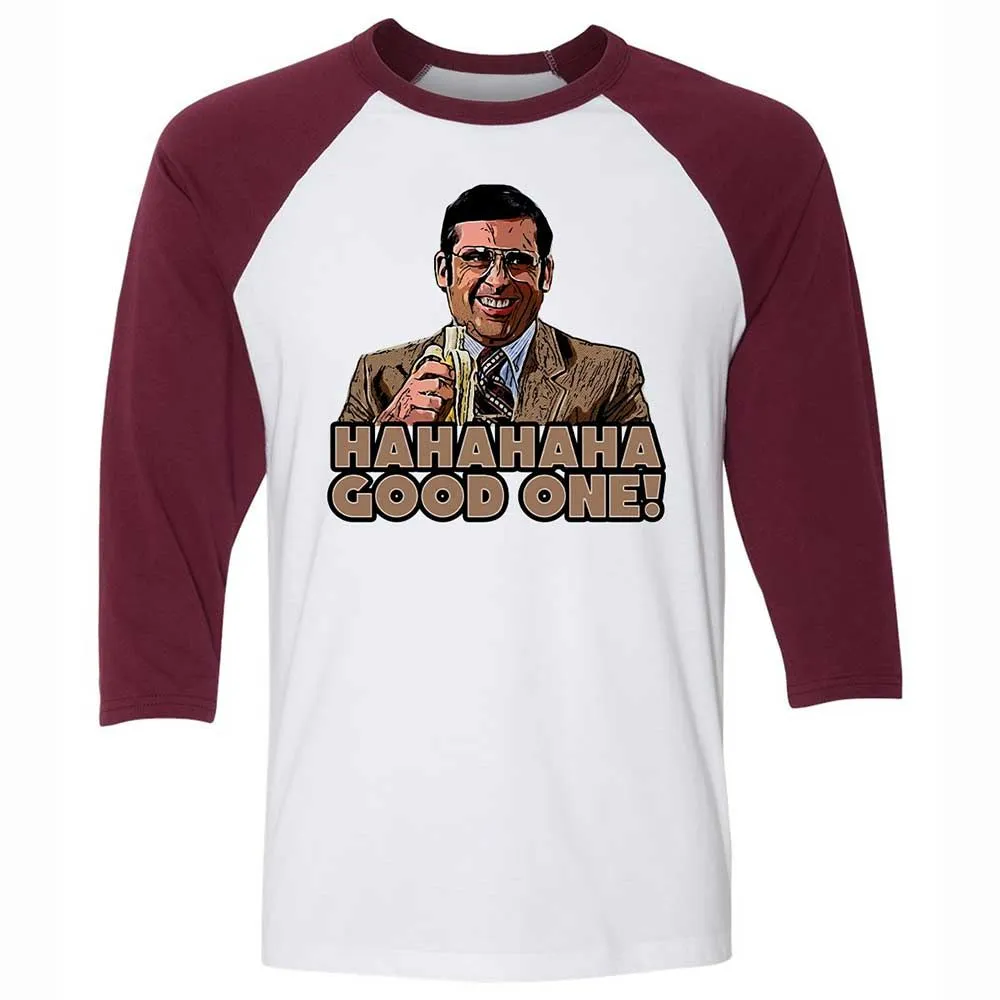 Unisex 3/4 Baseball Tee - H6CECXHN - White/Maroon - 7