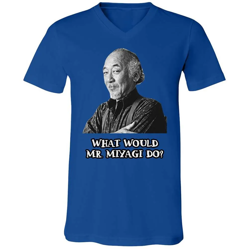 Unisex V-Neck T-Shirt - UKRZ7AXC - True Royal - 4