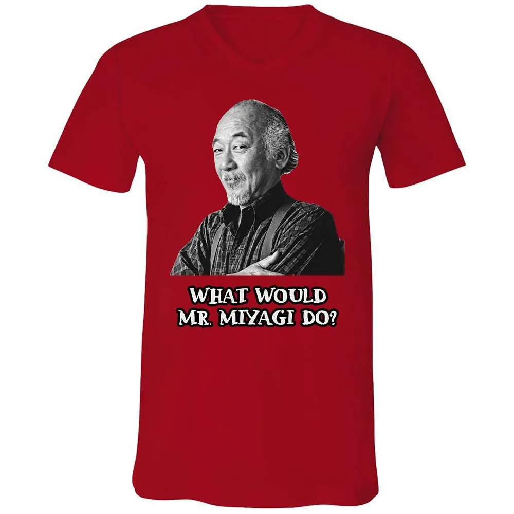 Unisex V-Neck T-Shirt - UKRZ7AXC - Red - 6