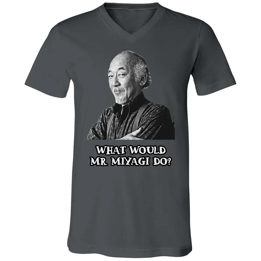 Unisex V-Neck T-Shirt - UKRZ7AXC - Asphalt - 13