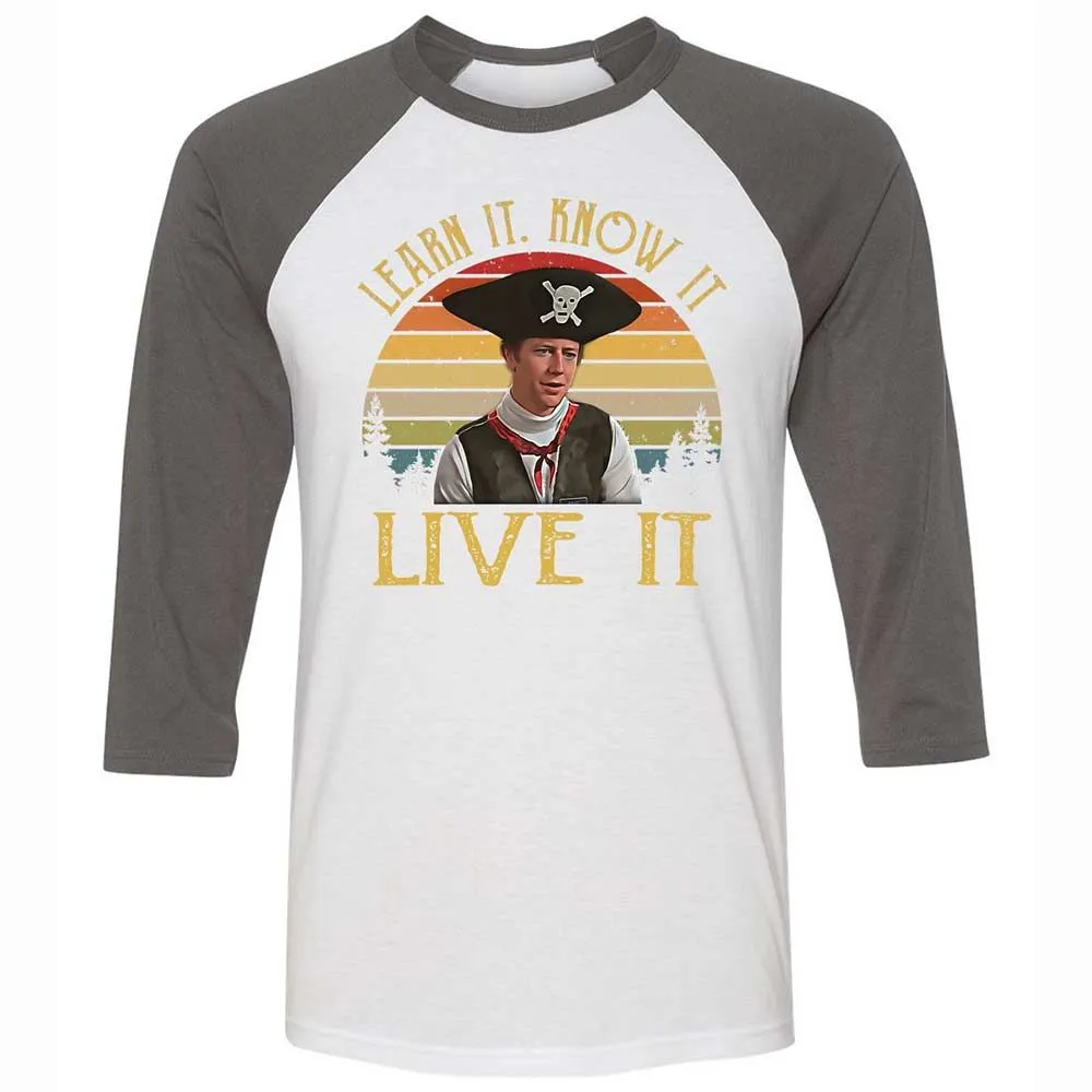 Unisex 3/4 Baseball Tee - SA92MQD9 - White/Asphalt - 2