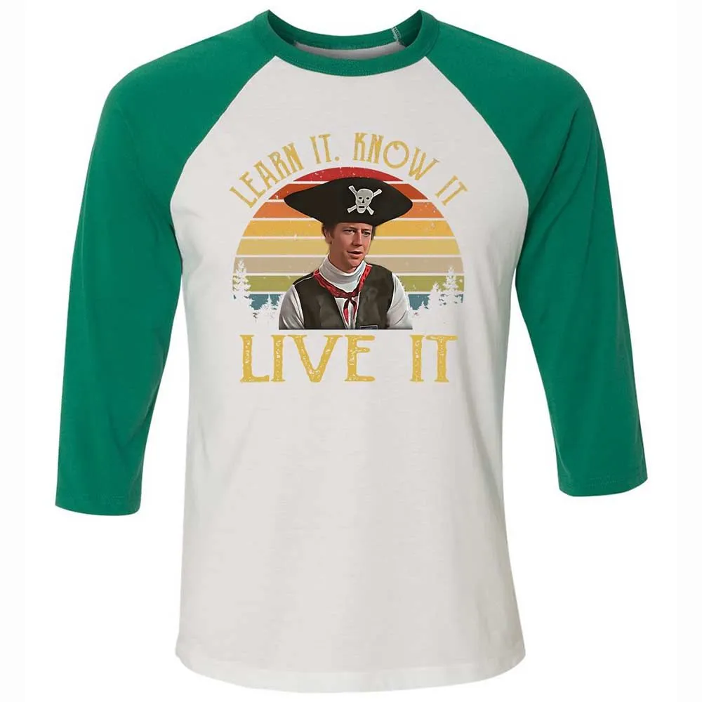 Unisex 3/4 Baseball Tee - SA92MQD9 - White/Kelly - 6