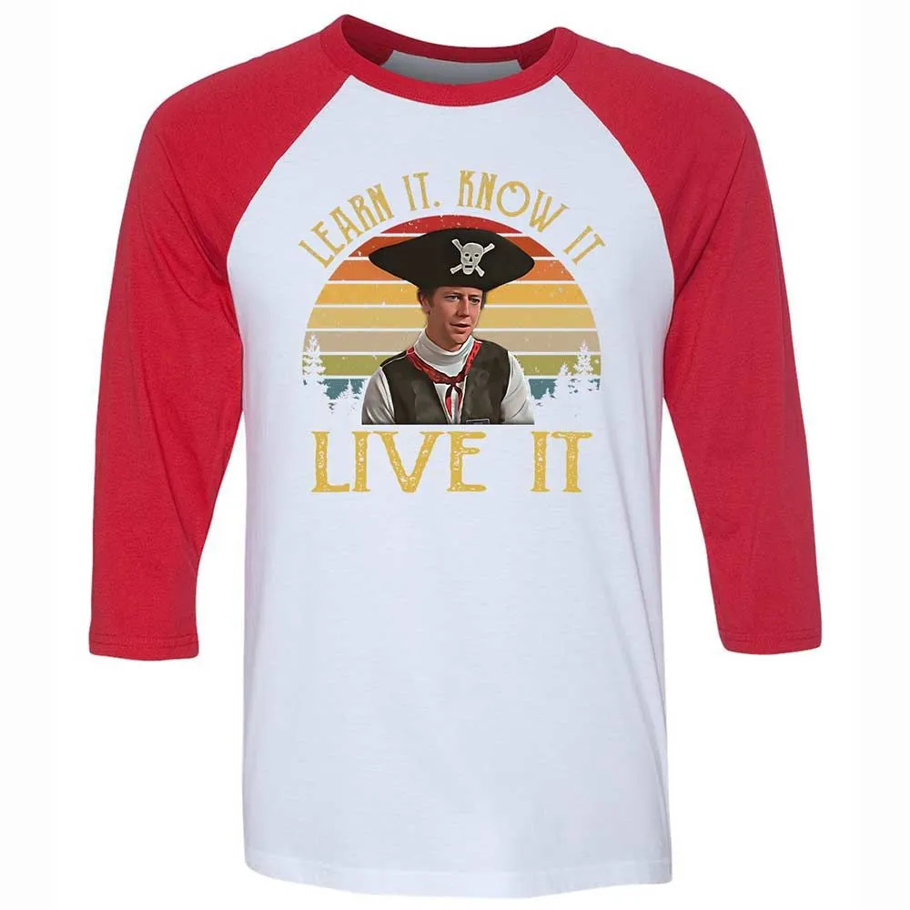 Unisex 3/4 Baseball Tee - SA92MQD9 - White/Red - 9
