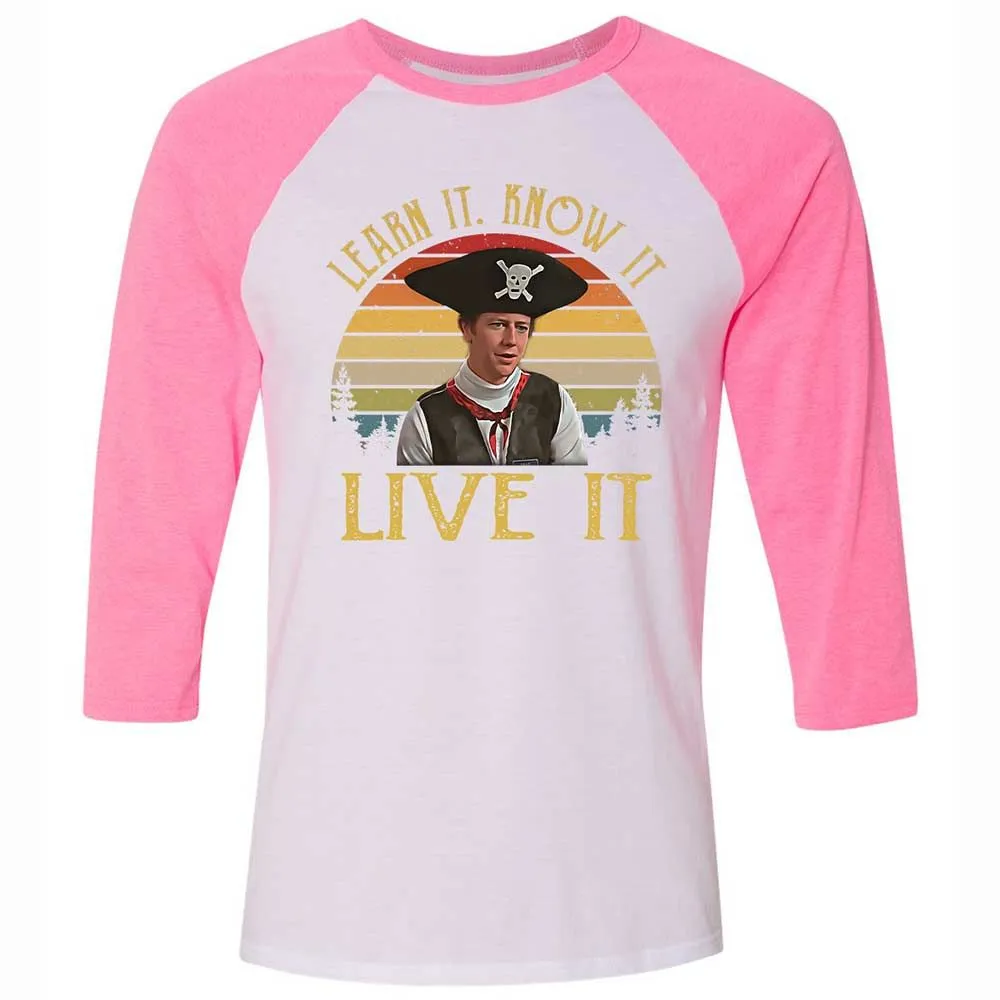 Unisex 3/4 Baseball Tee - SA92MQD9 - White/Neon Pink - 12