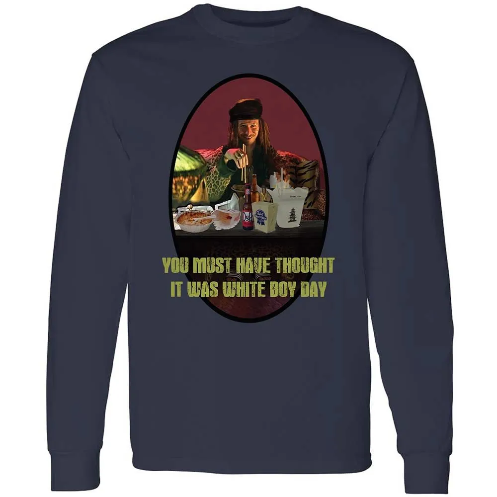 Long Sleeve T-Shirt - 7ZVUAPQF - Navy - 2