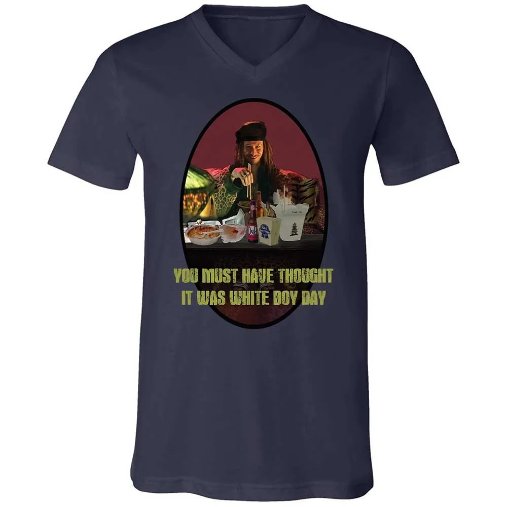Unisex V-Neck T-Shirt - KWL4XA13 - Navy - 2
