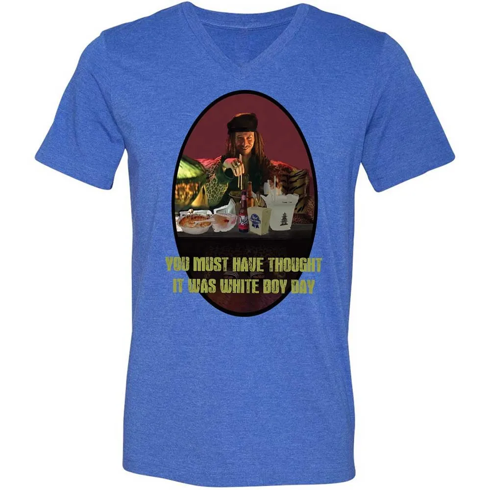 Unisex V-Neck T-Shirt - KWL4XA13 - Heather True Royal - 5