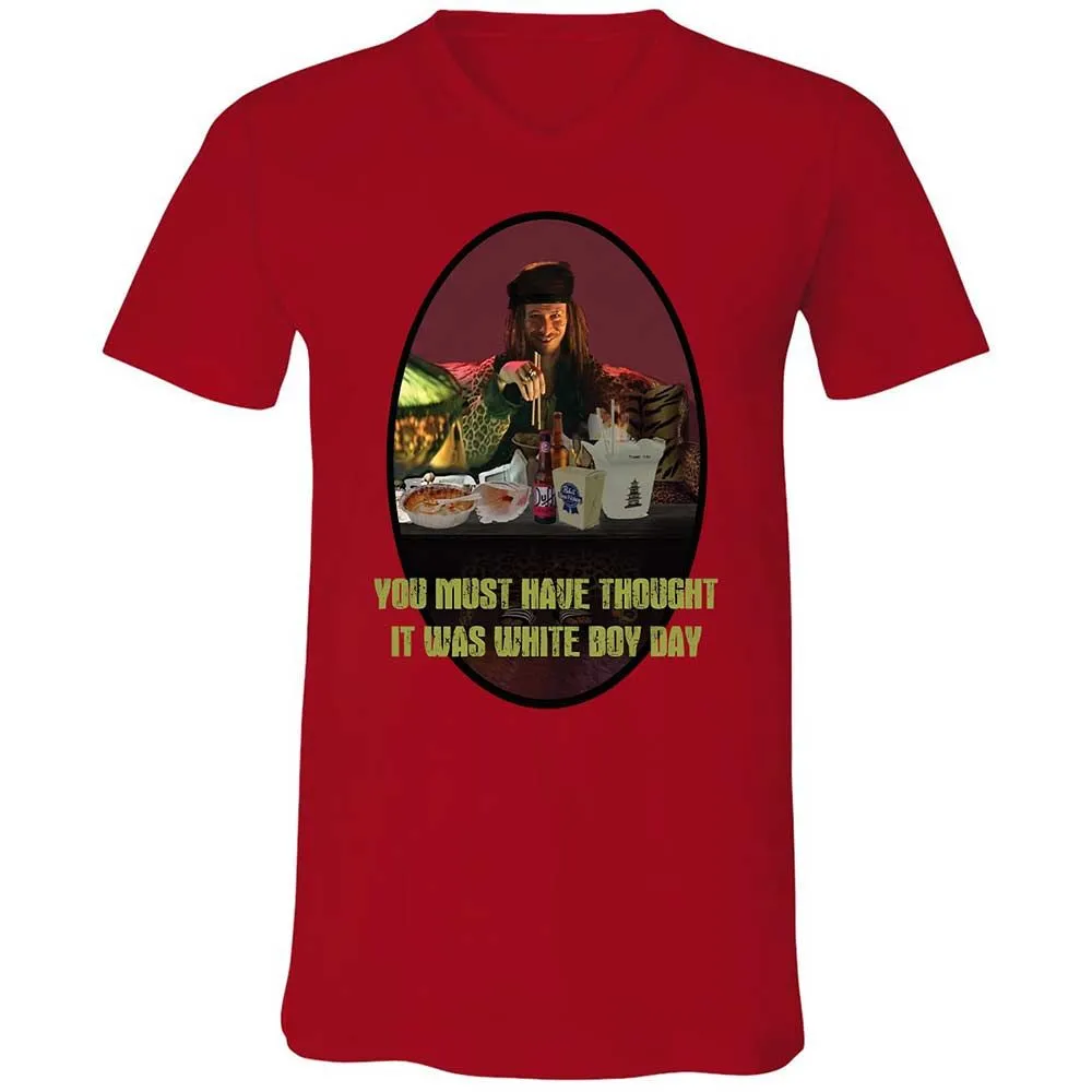 Unisex V-Neck T-Shirt - KWL4XA13 - Red - 6