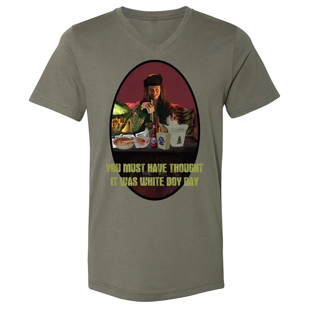 Unisex V-Neck T-Shirt - KWL4XA13 - Military Green - 11