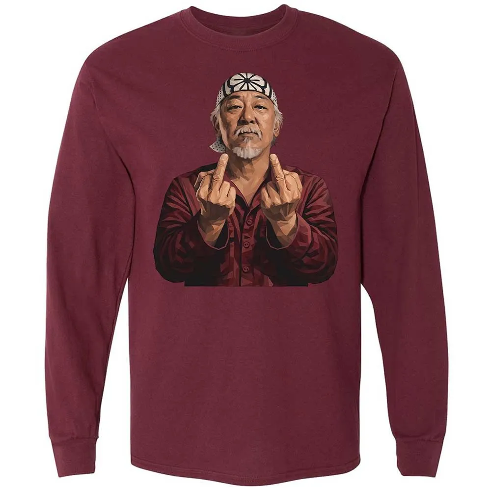 Long Sleeve T-Shirt - E5JKNUR6 - Maroon - 6