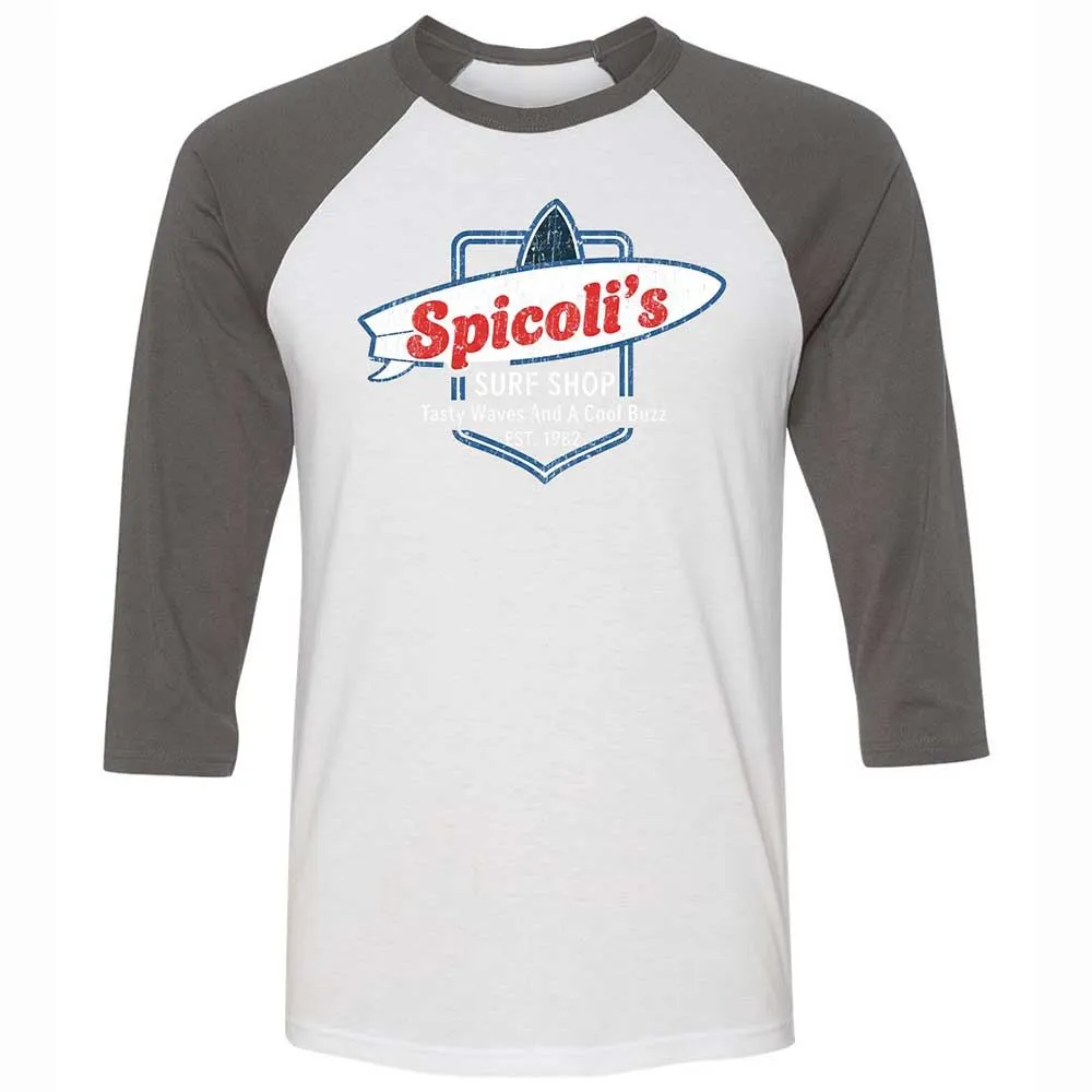 Unisex 3/4 Baseball Tee - SKS4PZQK - White/Asphalt - 2