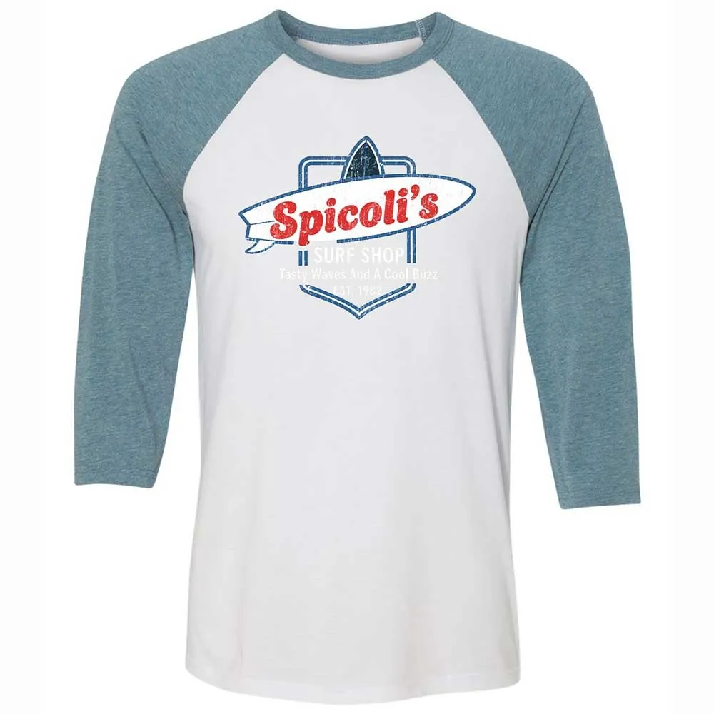 Unisex 3/4 Baseball Tee - SKS4PZQK - White/Denim - 3