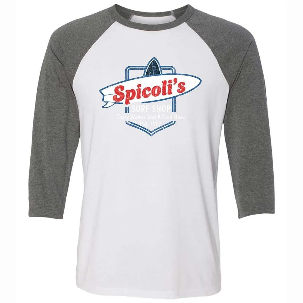 Unisex 3/4 Baseball Tee - SKS4PZQK - White/Deep Heather - 11