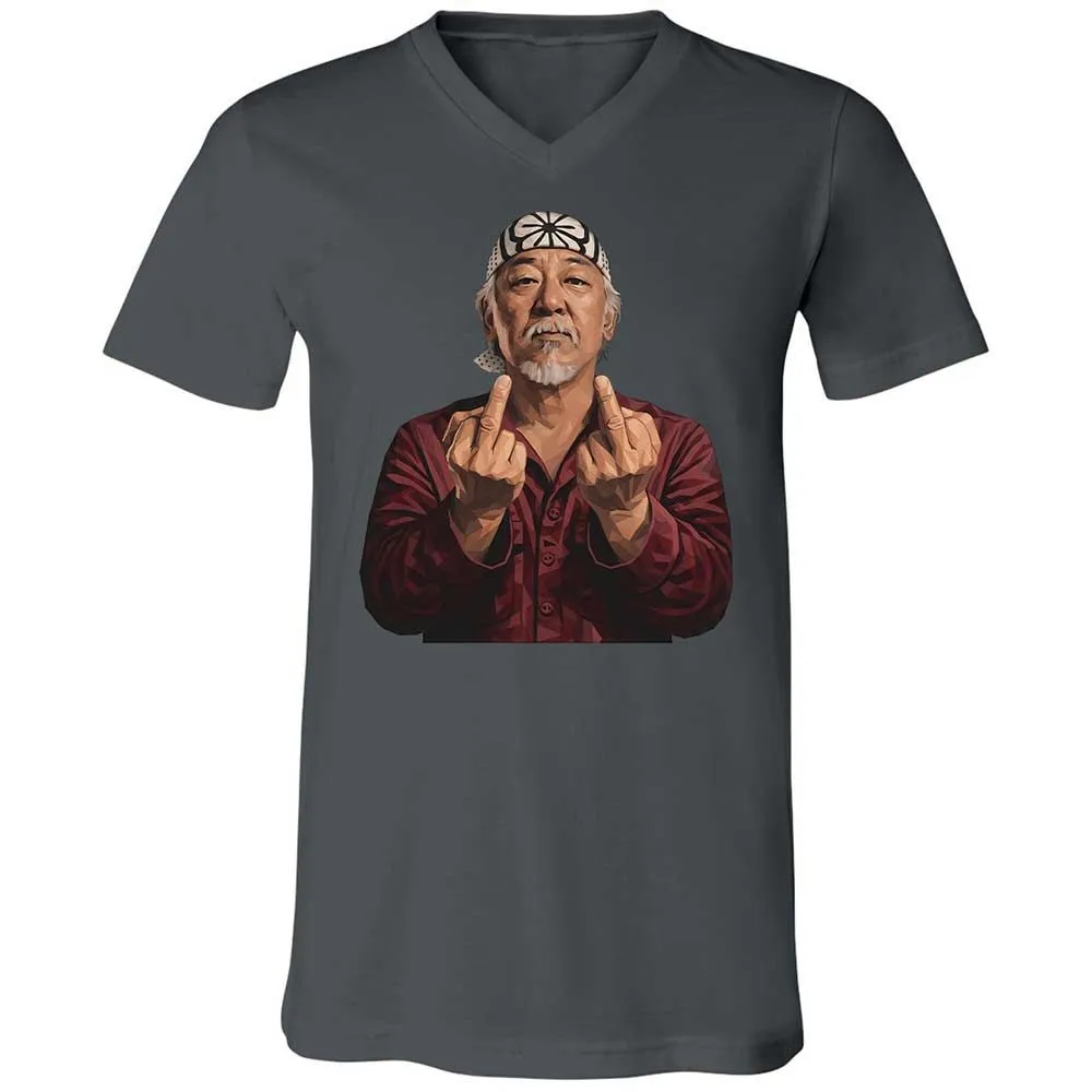 Unisex V-Neck T-Shirt - JS1MAWGU - Asphalt - 13