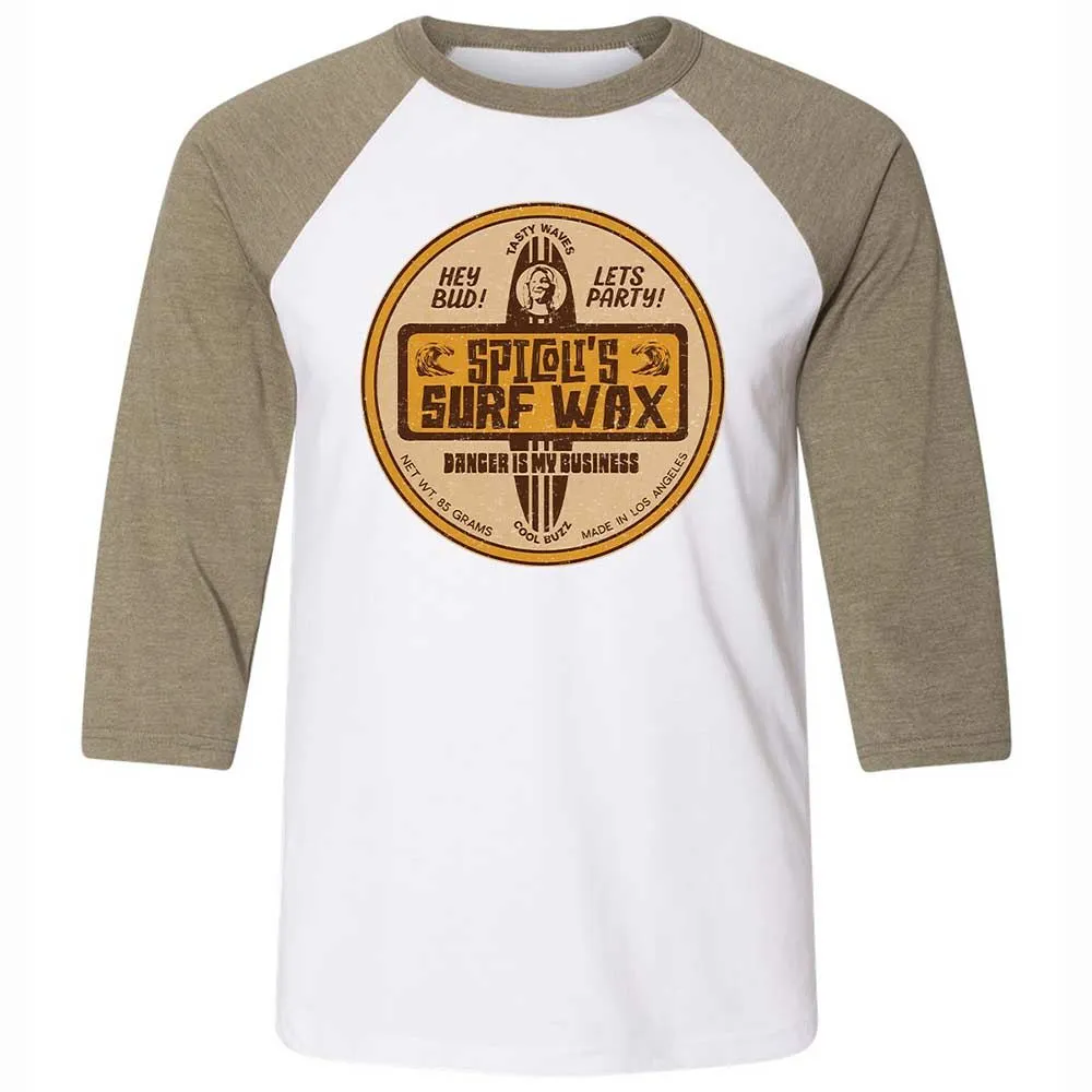 Unisex 3/4 Baseball Tee - Q3DE6R3Z - White/Heather Olive - 4