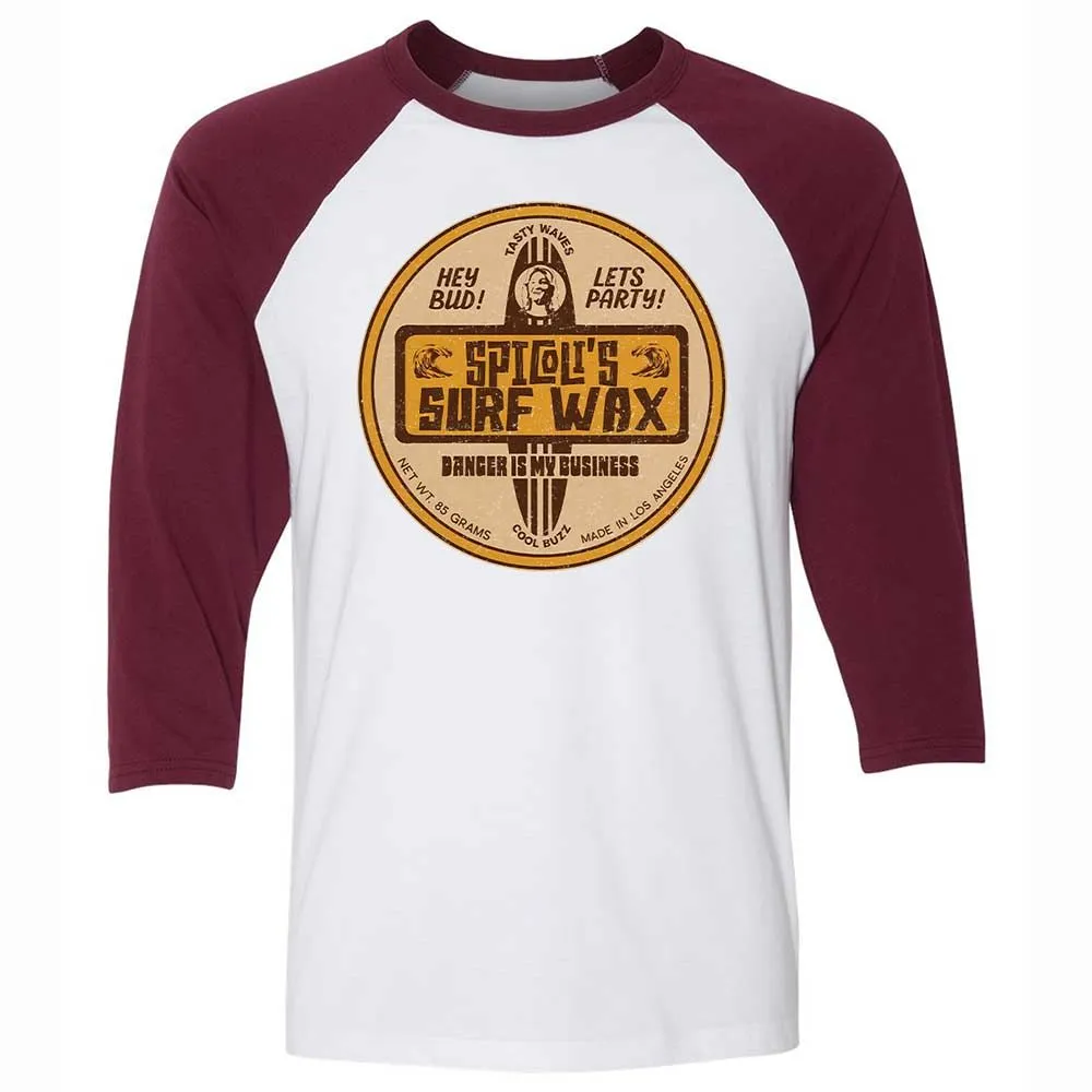 Unisex 3/4 Baseball Tee - Q3DE6R3Z - White/Maroon - 7