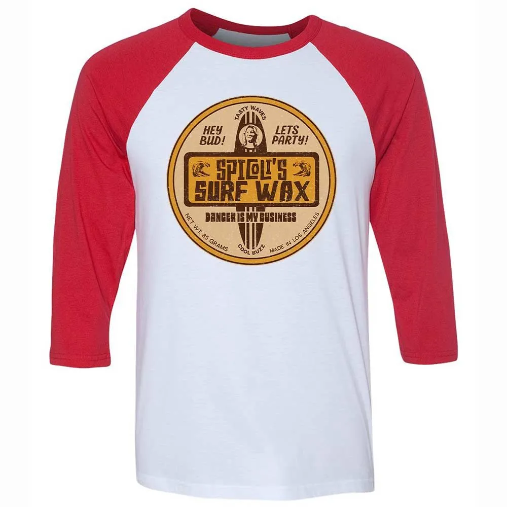 Unisex 3/4 Baseball Tee - Q3DE6R3Z - White/Red - 9
