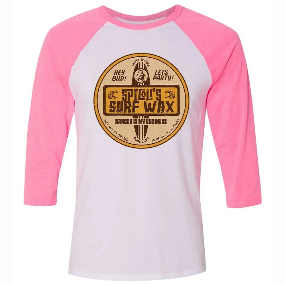 Unisex 3/4 Baseball Tee - Q3DE6R3Z - White/Neon Pink - 12