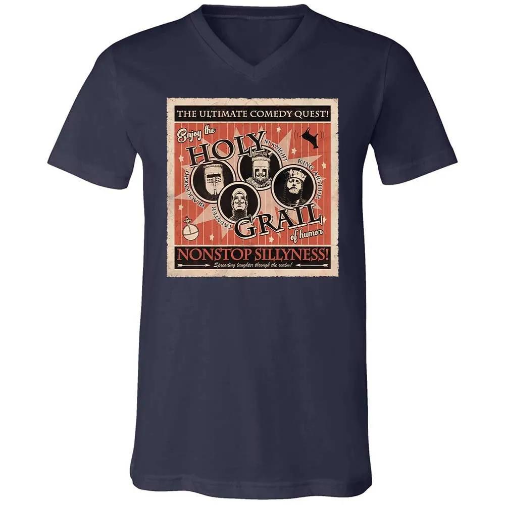 Unisex V-Neck T-Shirt - WCD7Z3N3 - Navy - 2