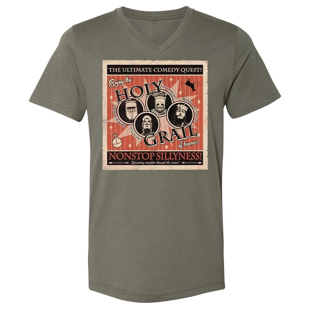 Unisex V-Neck T-Shirt - WCD7Z3N3 - Military Green - 11