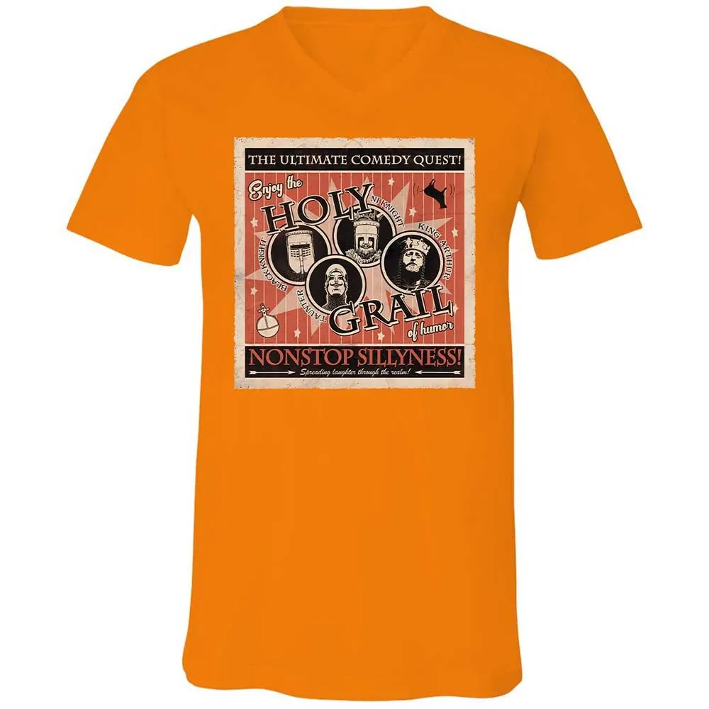 Unisex V-Neck T-Shirt - WCD7Z3N3 - Orange - 12