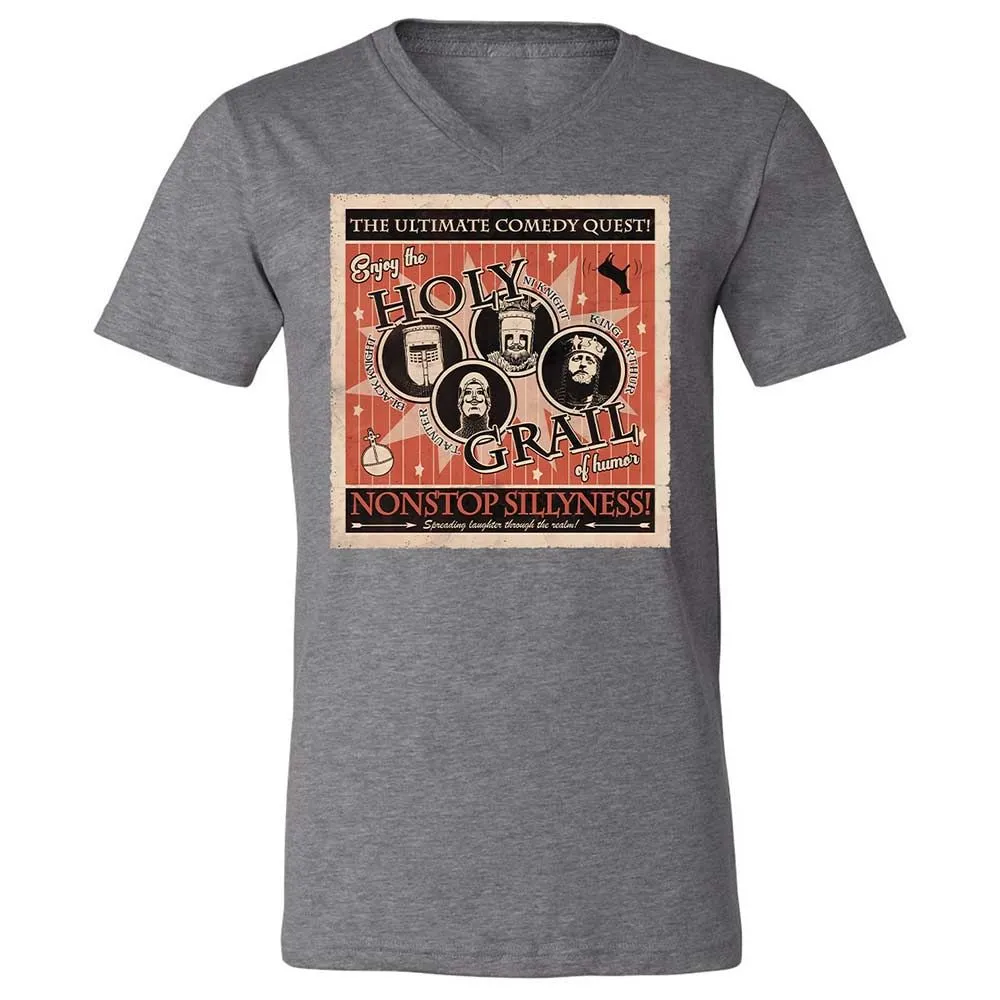 Unisex V-Neck T-Shirt - WCD7Z3N3 - Deep Heather - 14