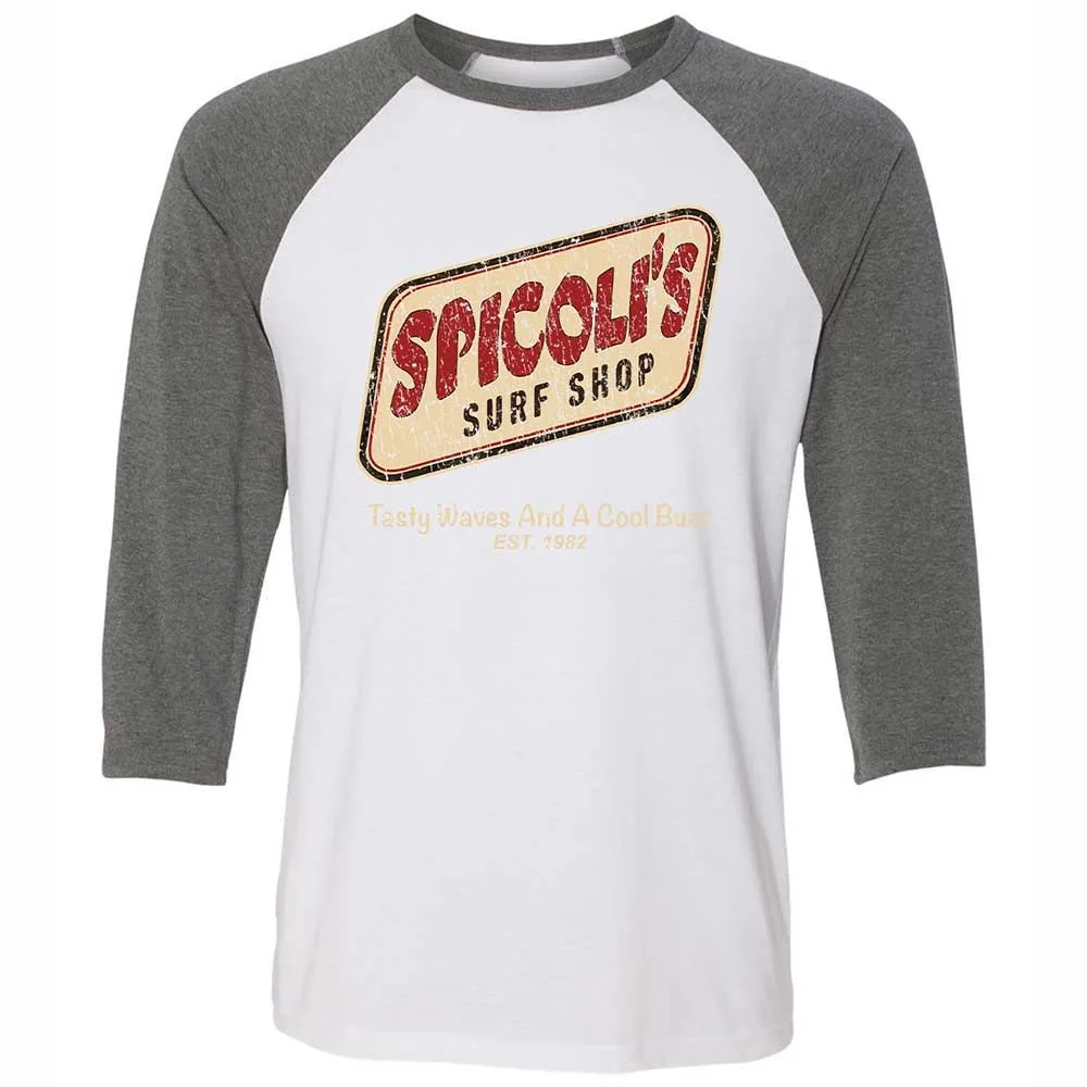 Unisex 3/4 Baseball Tee - ZUK9UQ7Q - White/Deep Heather - 11