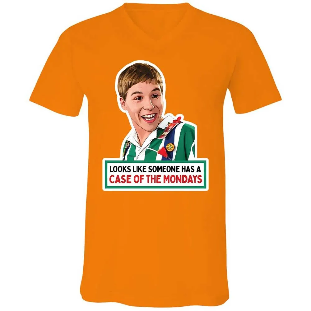 Unisex V-Neck T-Shirt - 7FD8VSW6 - Orange - 12
