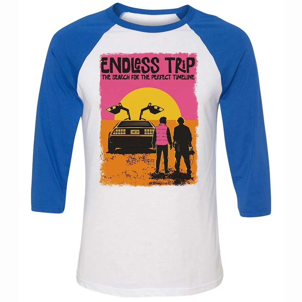 Unisex 3/4 Baseball Tee - FVTHWSSS - White/True Royal - 10