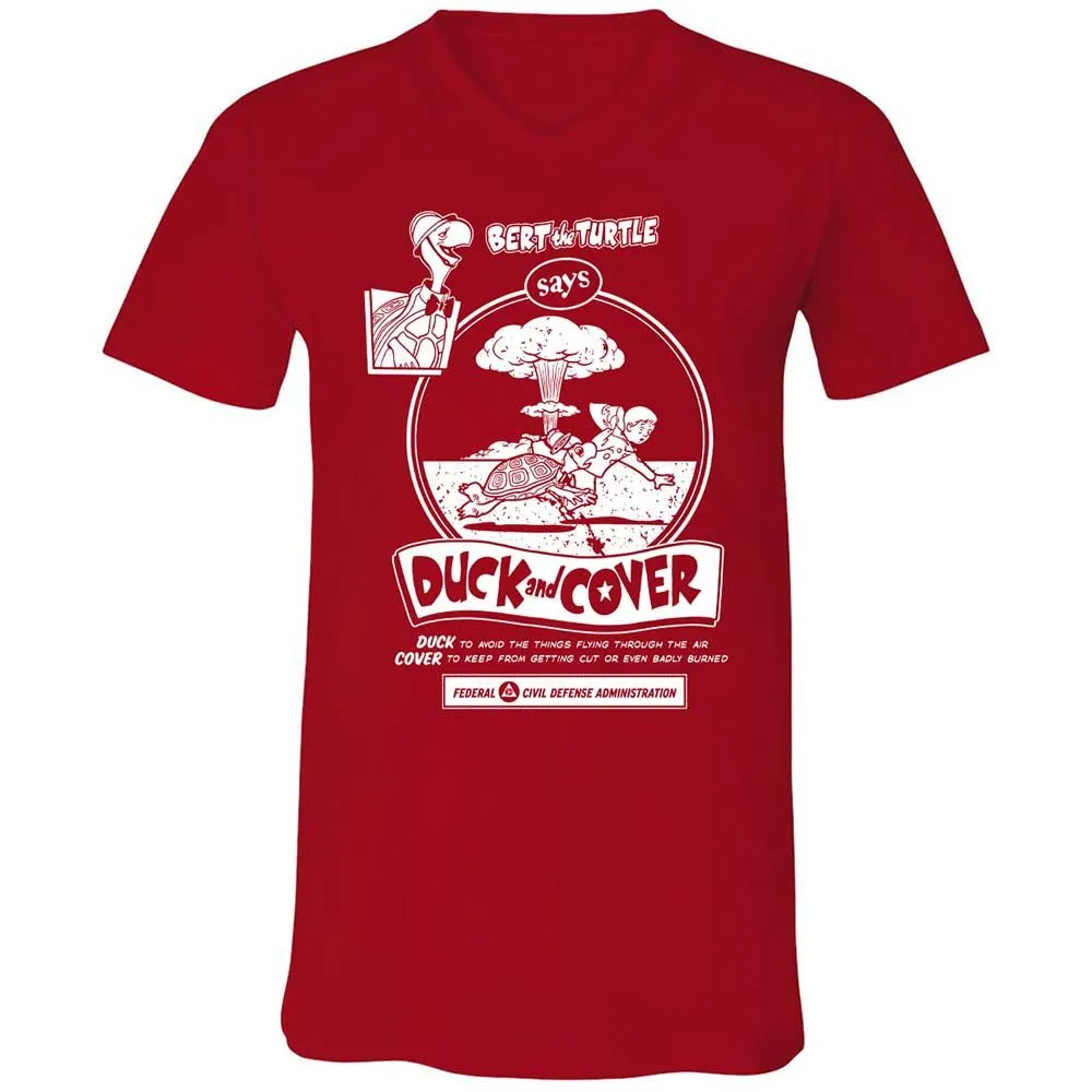 Unisex V-Neck T-Shirt - 2VA6L91B - Red - 6