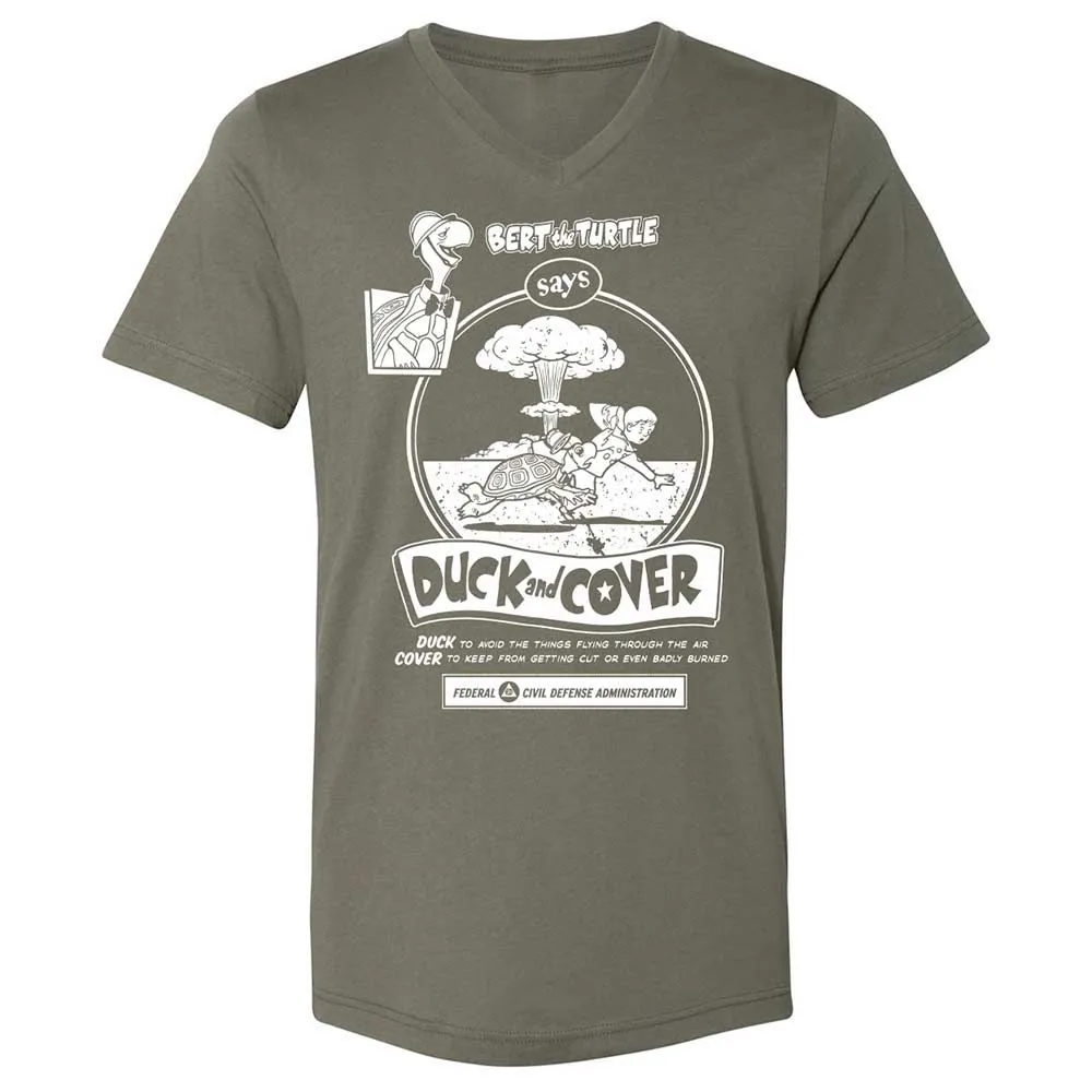 Unisex V-Neck T-Shirt - 2VA6L91B - Military Green - 11