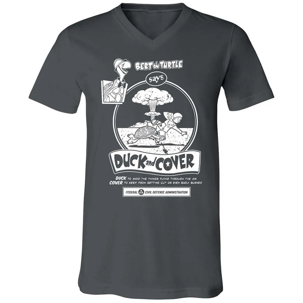 Unisex V-Neck T-Shirt - 2VA6L91B - Asphalt - 13