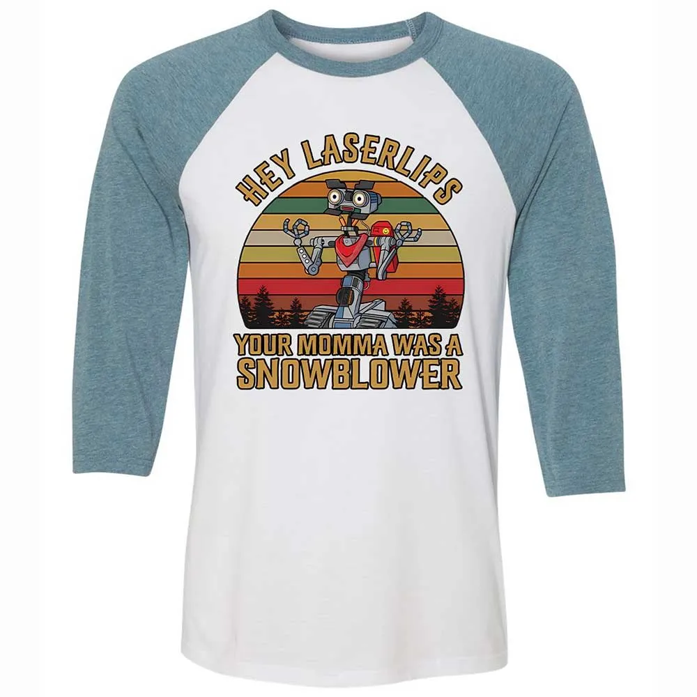 Unisex 3/4 Baseball Tee - LEGDN18G - White/Denim - 3