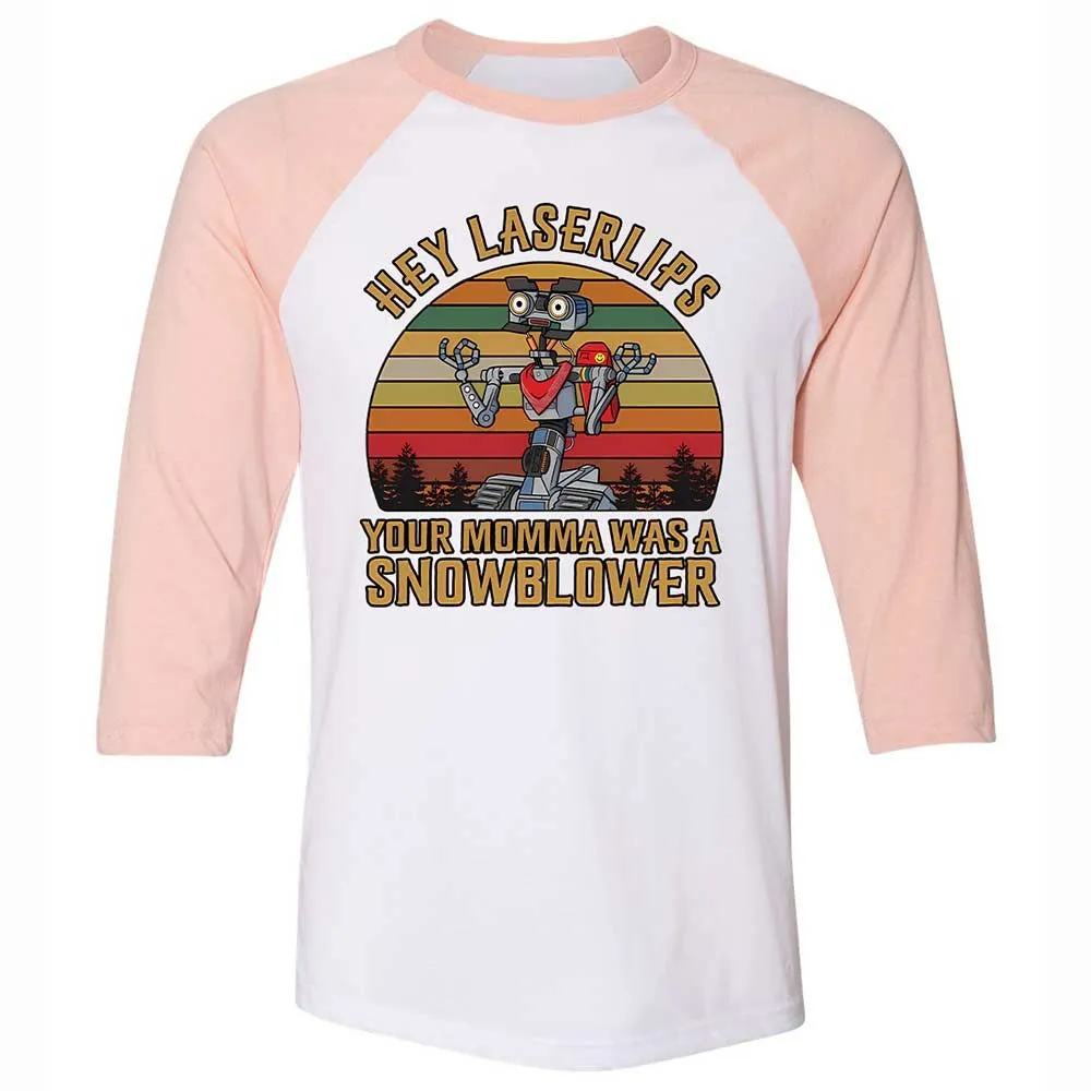 Unisex 3/4 Baseball Tee - LEGDN18G - White/Heather Peach - 5