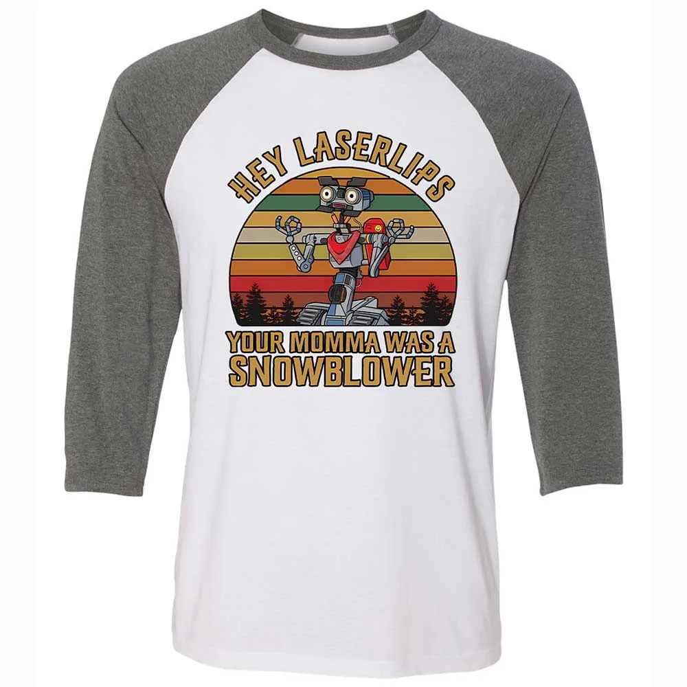 Unisex 3/4 Baseball Tee - LEGDN18G - White/Deep Heather - 11