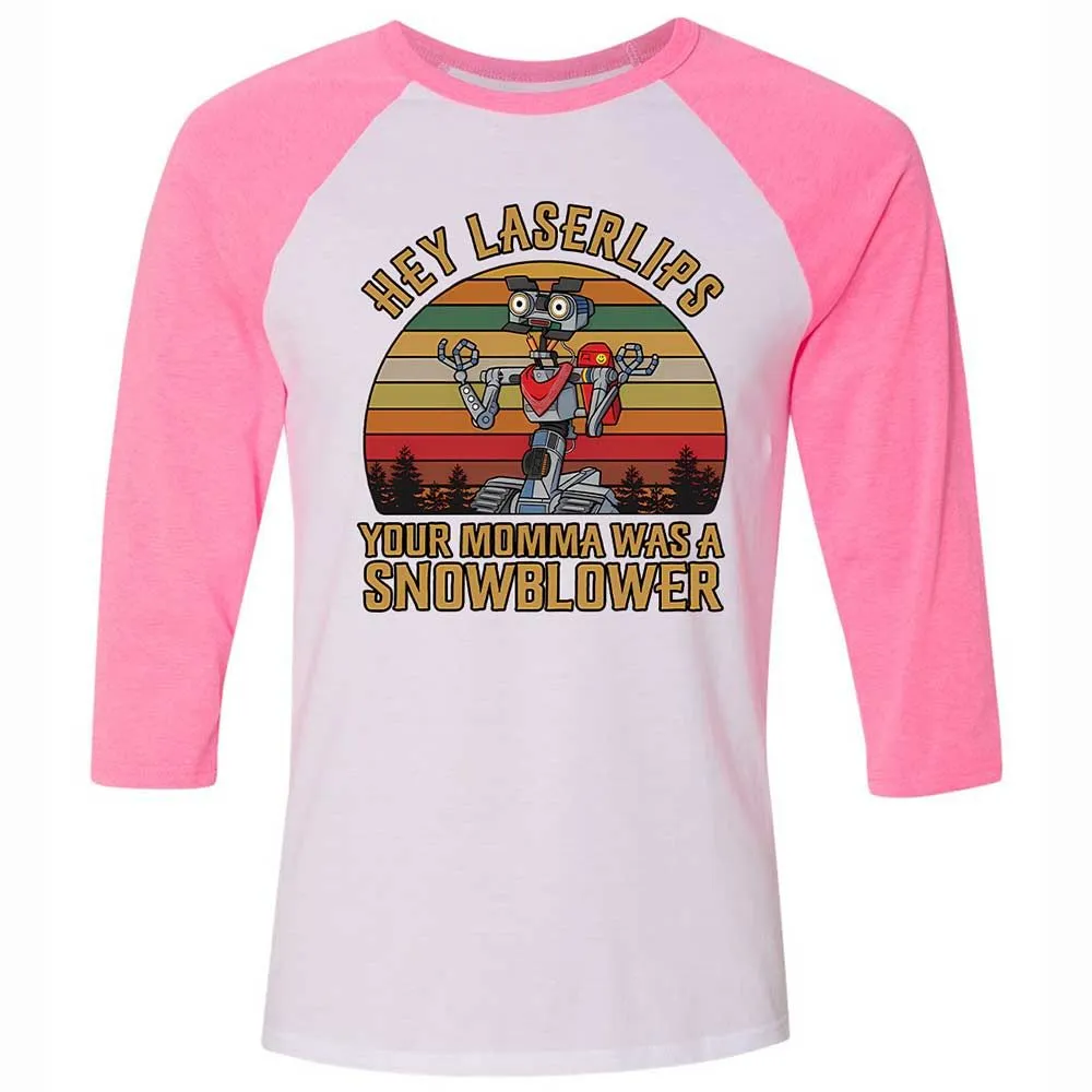 Unisex 3/4 Baseball Tee - LEGDN18G - White/Neon Pink - 12