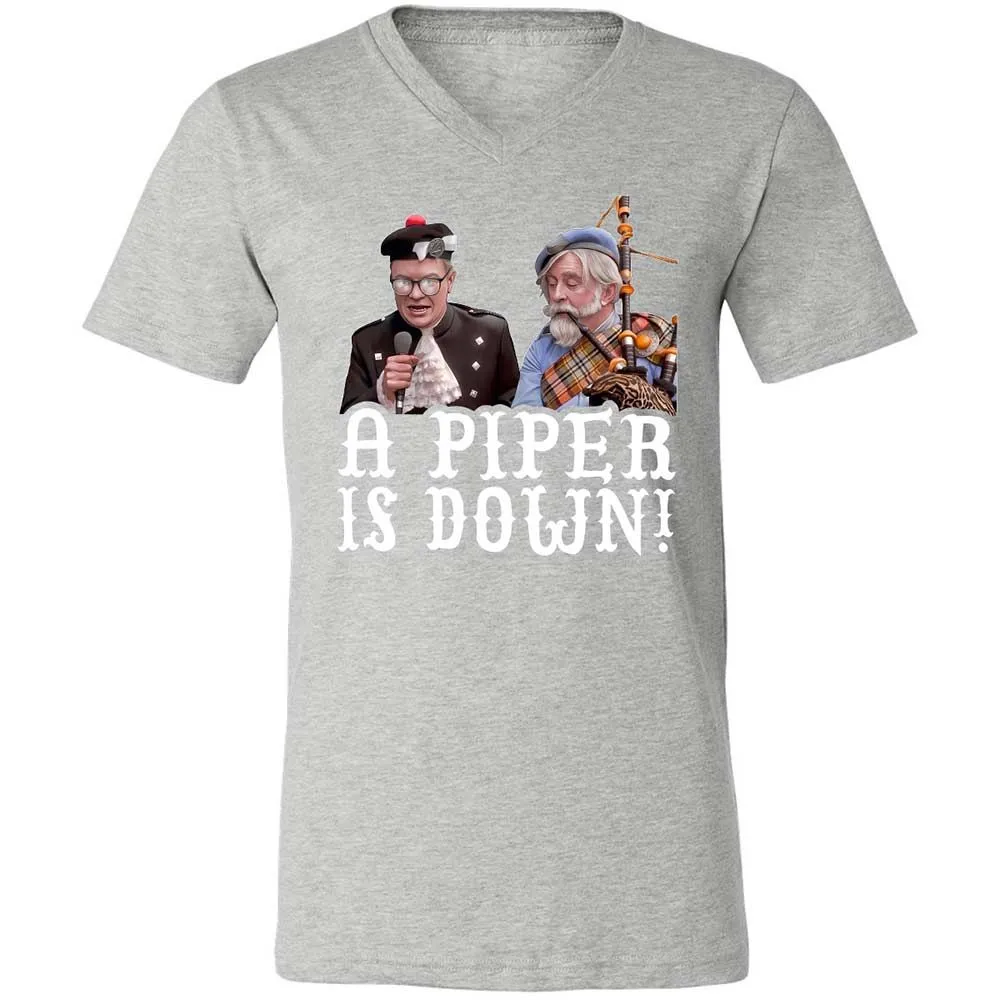 Unisex V-Neck T-Shirt - DAH4F6GJ - Athletic Heather - 15