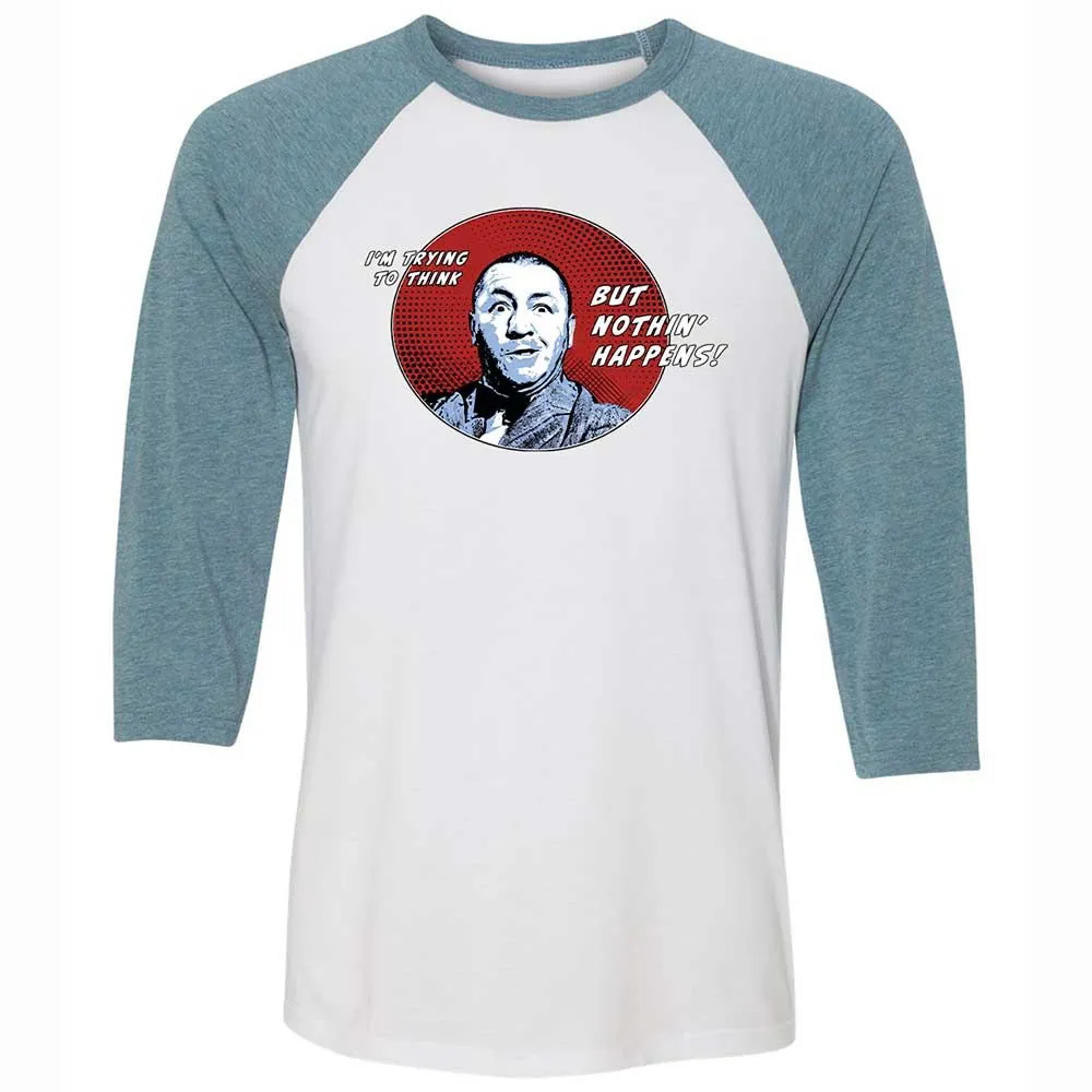Unisex 3/4 Baseball Tee - TVNG14S4 - White/Denim - 3