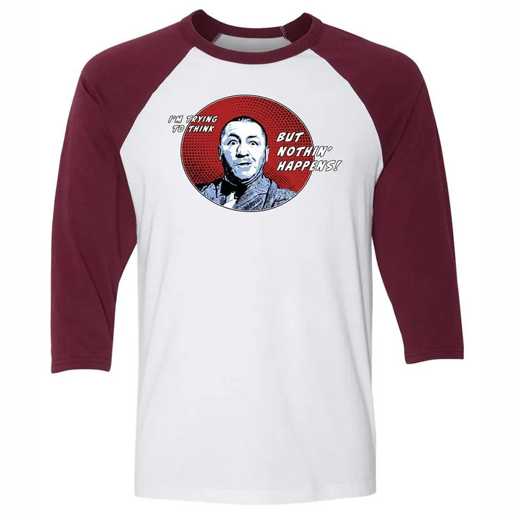 Unisex 3/4 Baseball Tee - TVNG14S4 - White/Maroon - 7