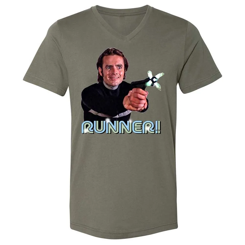 Unisex V-Neck T-Shirt - VF2DUEJH - Military Green - 11