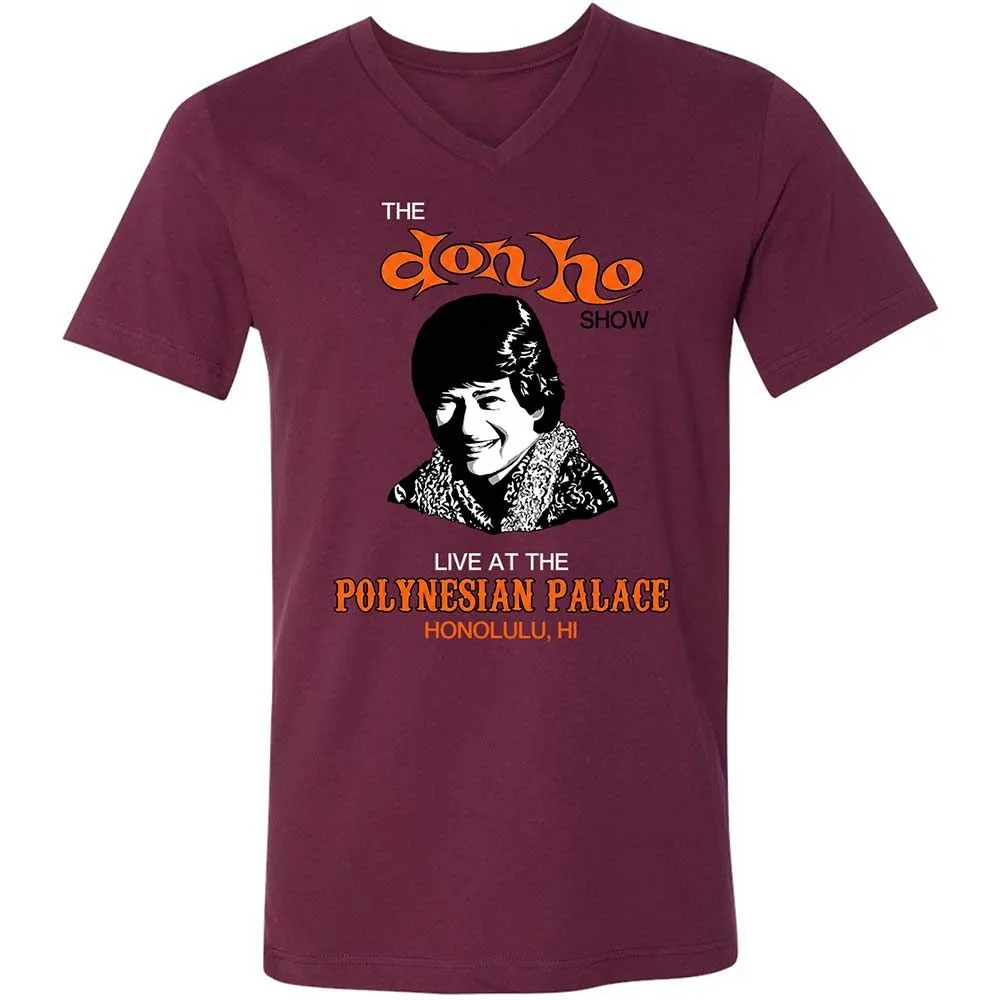 Unisex V-Neck T-Shirt - 2CNFZ68G - Maroon - 8