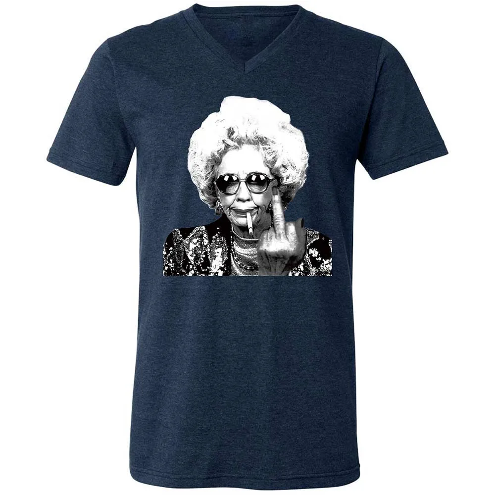Badass Grandma - Heather Navy - 3