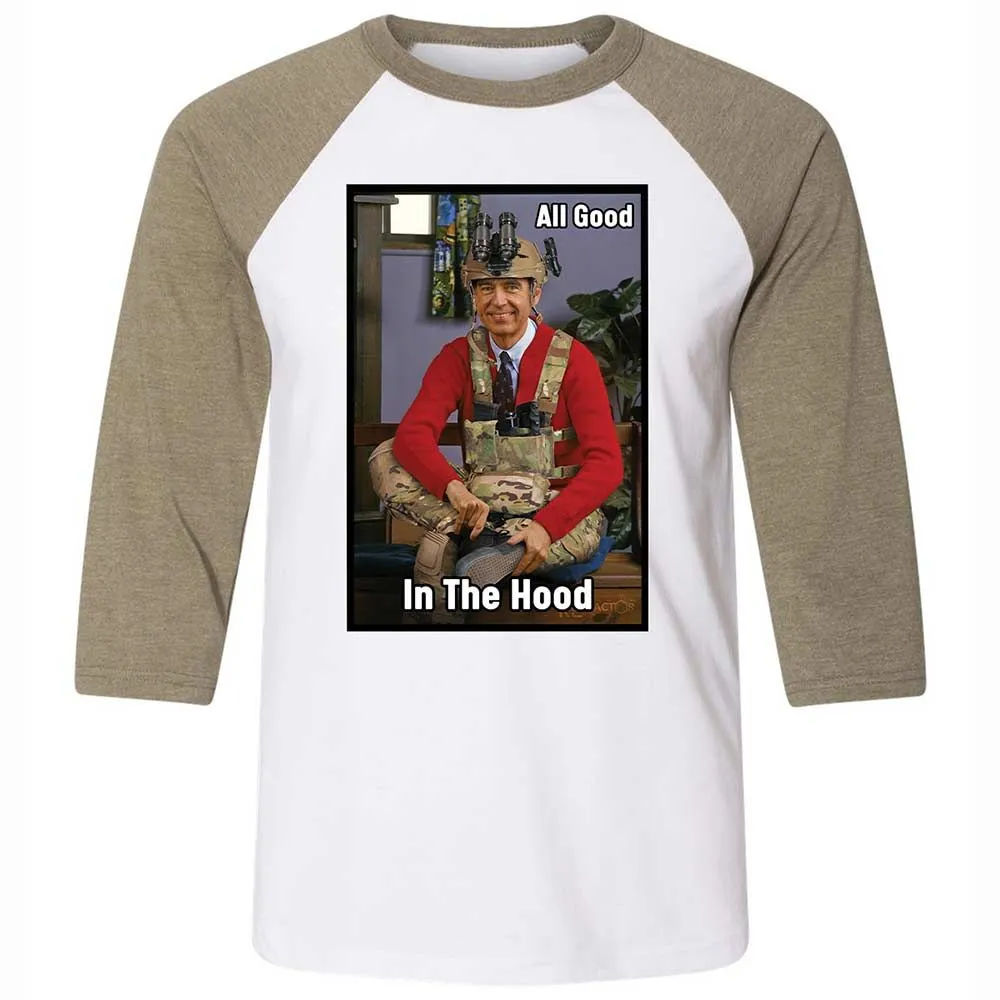 All Good In The Hood - White/Heather Olive - 4