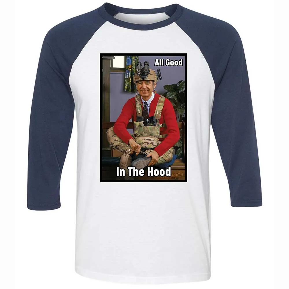 All Good In The Hood - White/Navy - 8