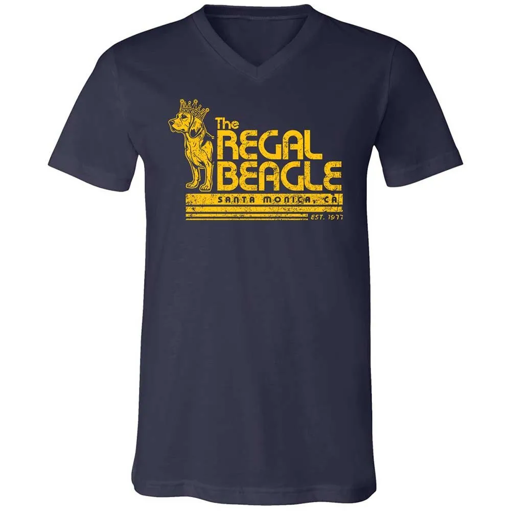Unisex V-Neck T-Shirt - N3C58UKQ - Navy - 2