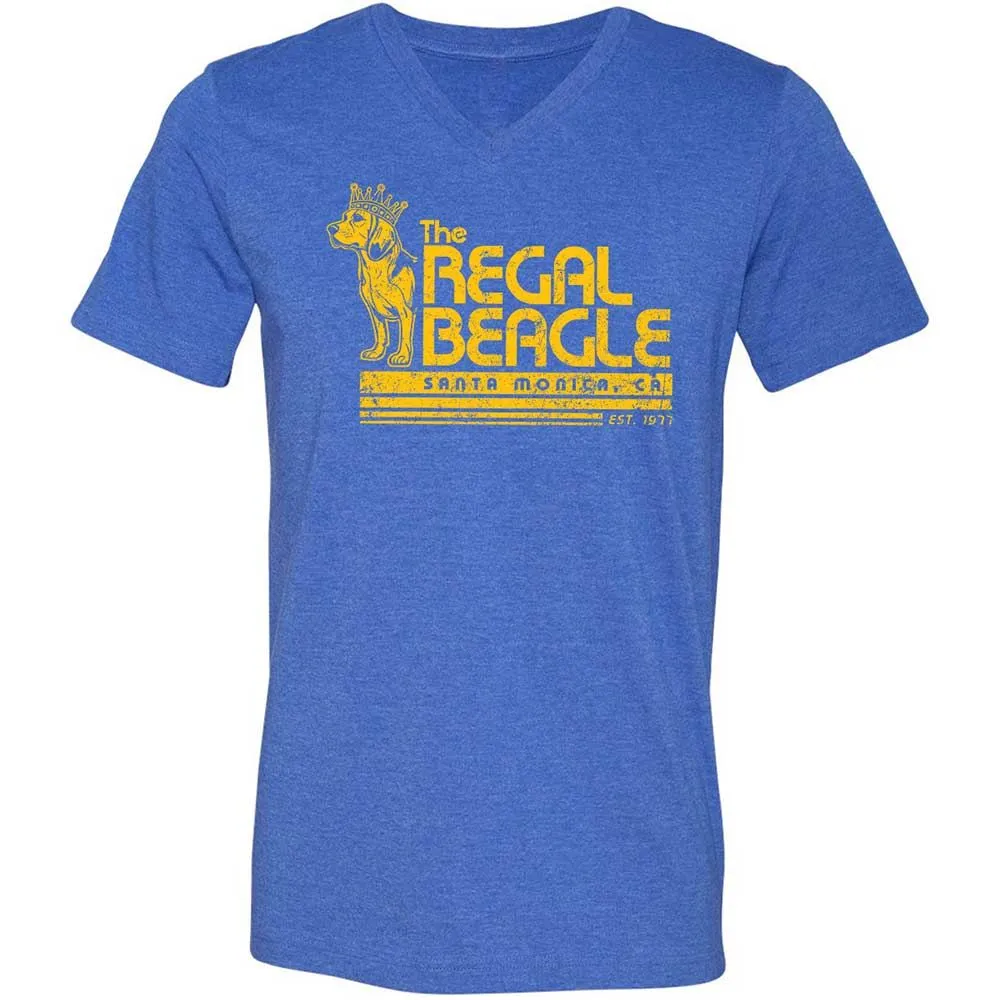 Unisex V-Neck T-Shirt - N3C58UKQ - Heather True Royal - 5